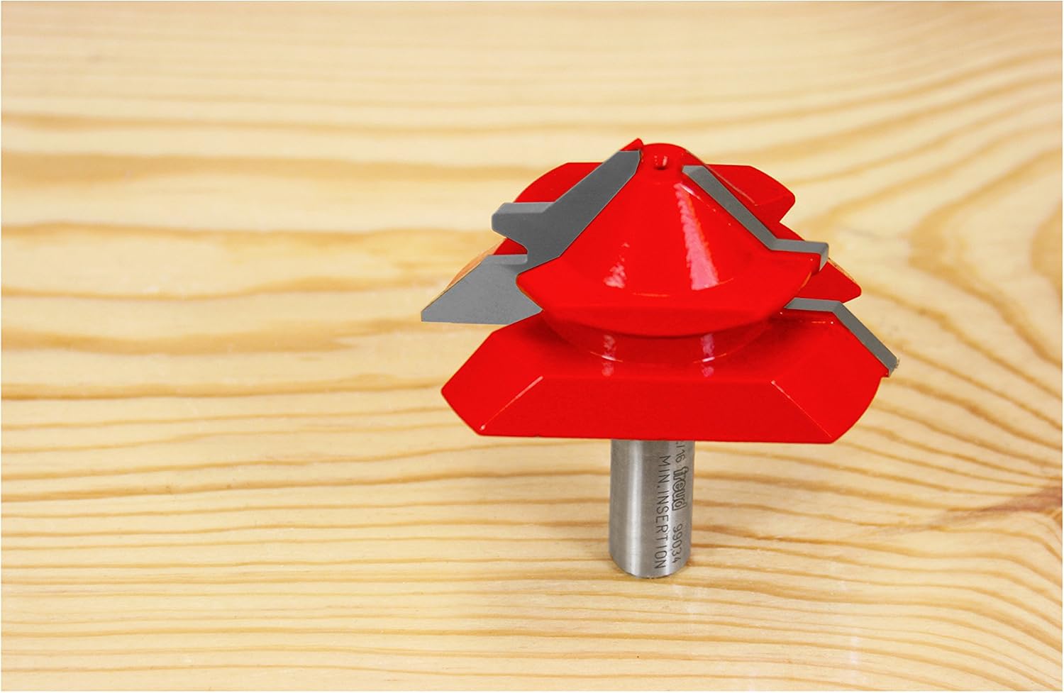 Freud 2-3/4" (Dia.) Lock Miter Bit with 1/2" Shank (99-034), Pack of 1, Perma-SHIELD Coating Red