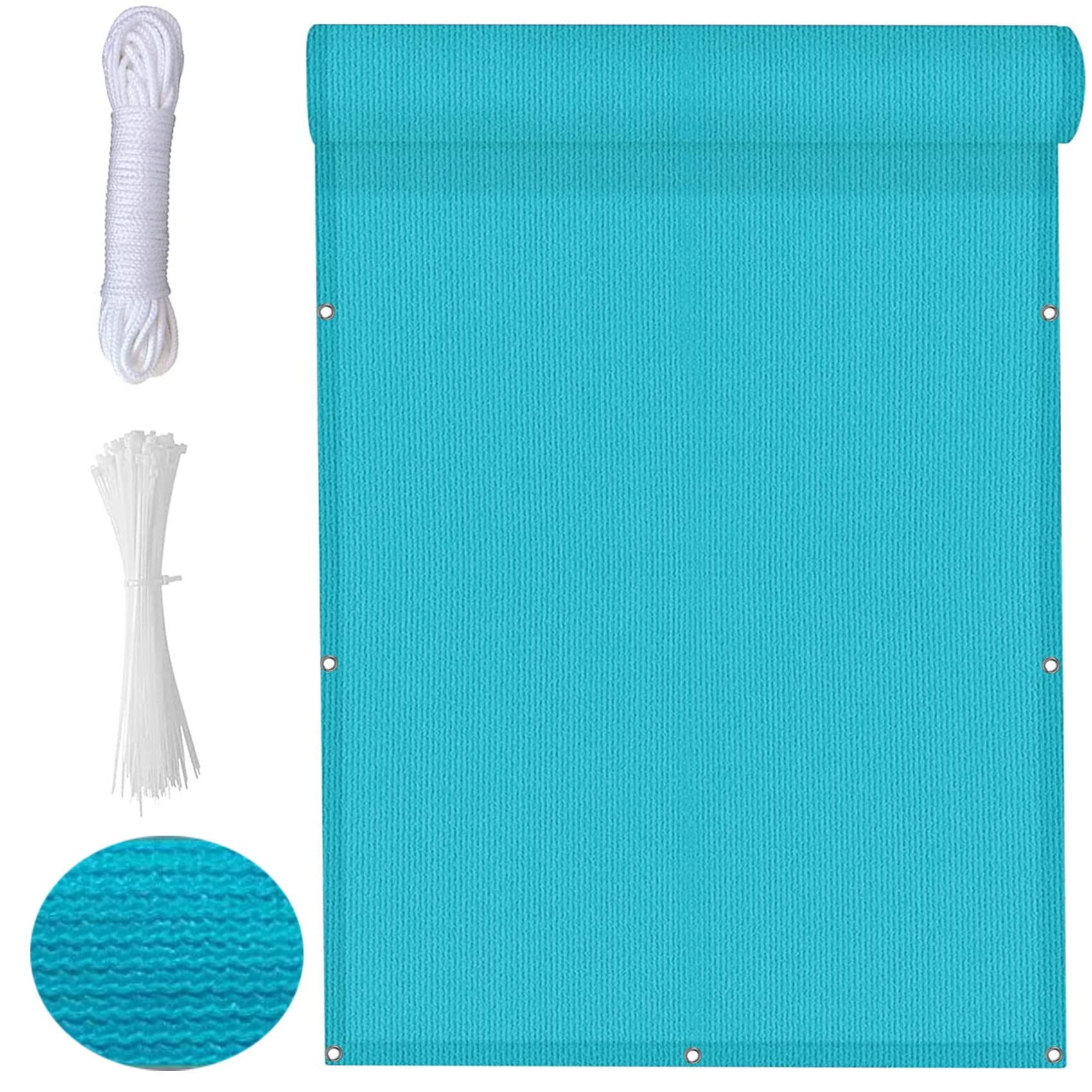 Voile d'ombrage bleu 2.5x2.5m pare-soleil avec filet d'ombre pour plantes