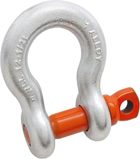 CAMPBELL 419-A Screw Pin Anchor Shackle, Alloy Steel, Galvanized, 3/4-Inch Trade, 7 Ton Working Load Limit