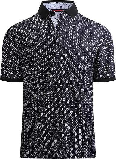 Alex Vando Mens Polo Shirts Short Sleeve Regular Fit Fashion Designed Shirt