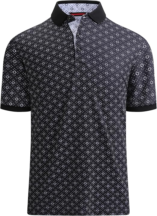 Alex Vando Mens Polo Shirts Short Sleeve Regular Fit Fashion Designed Shirt