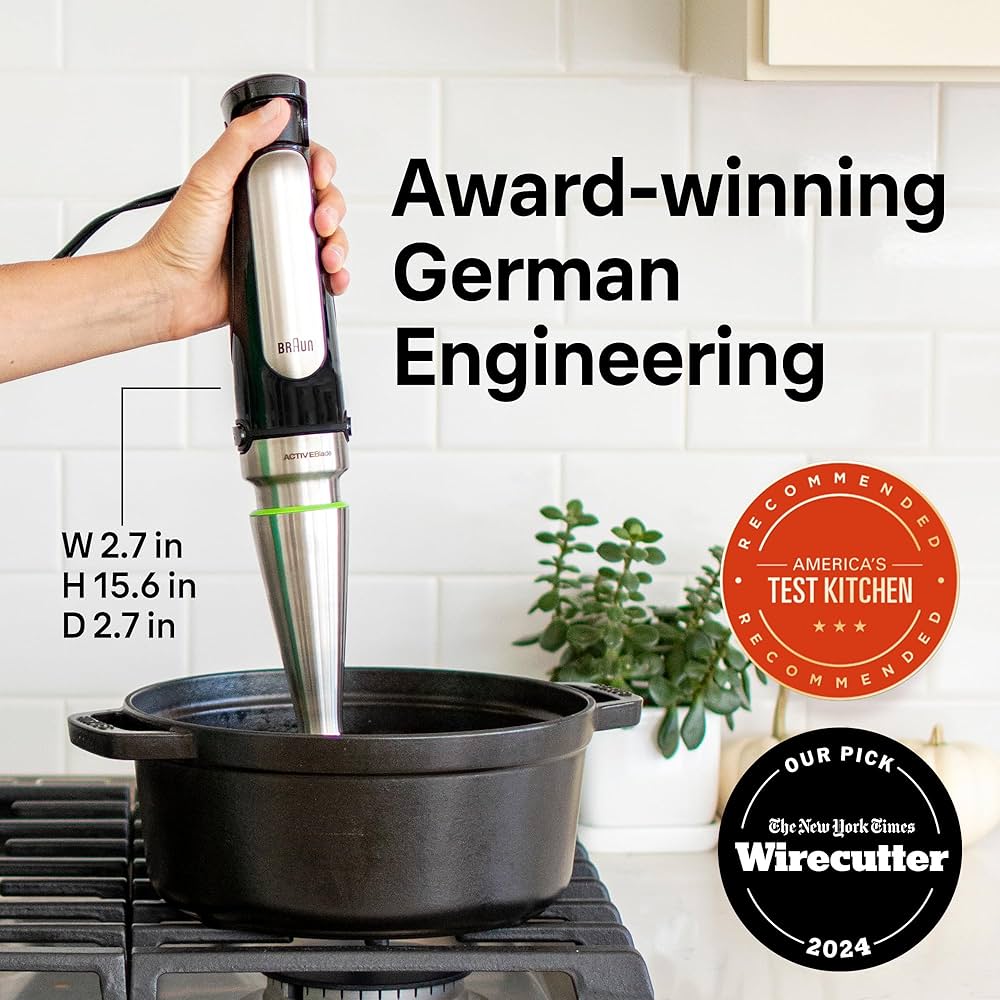 キッチン家電 BRAUN Multi Quick 7 3 in 1 Braun MultiQuick 7 3-in-1 Immersion Blender with Food Processor