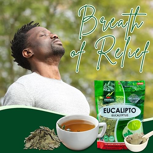 Miniatura 4 de Hanan Hojas secas de eucalipto - Te de Eucalipto, hojas sueltas de eucalipto natural - Eucalipto Hojas Naturales cultivadas en Perú - Té de hierbas,