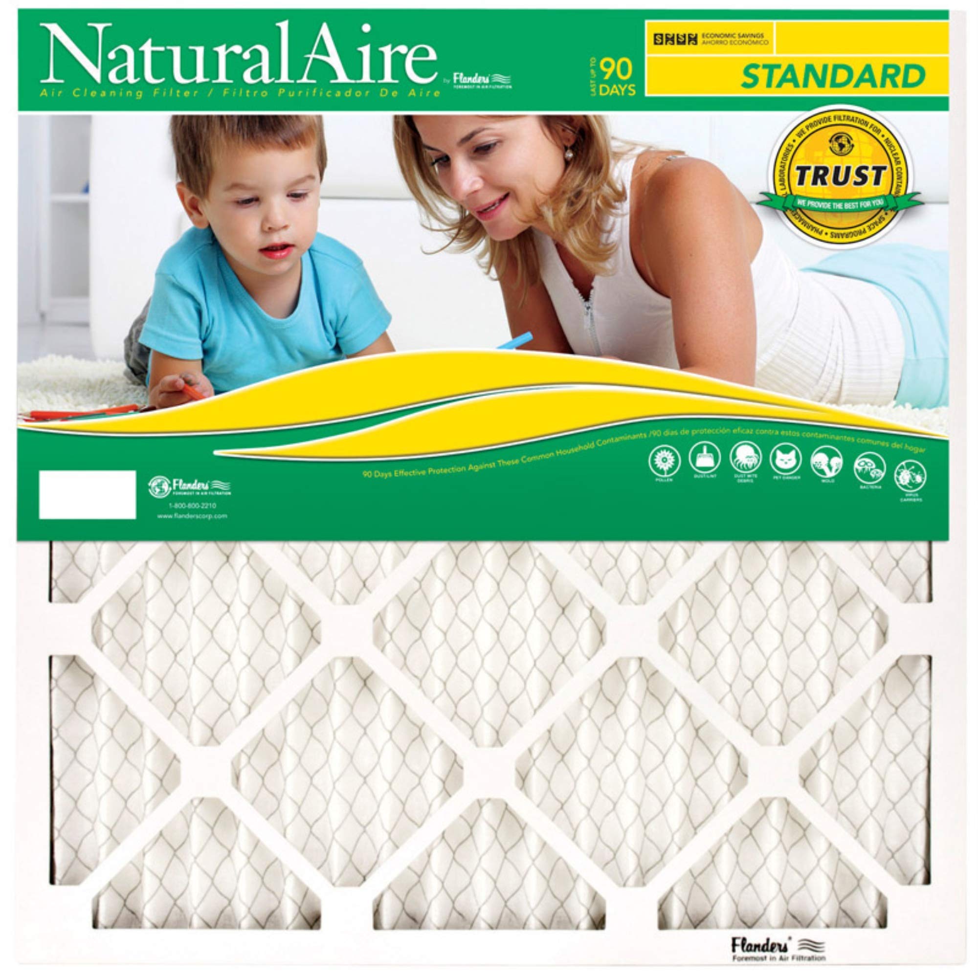 FlandersPrecisionAire 84858.011010 10 by 10 by 1 NaturalAire Standard Pleat Air Filter