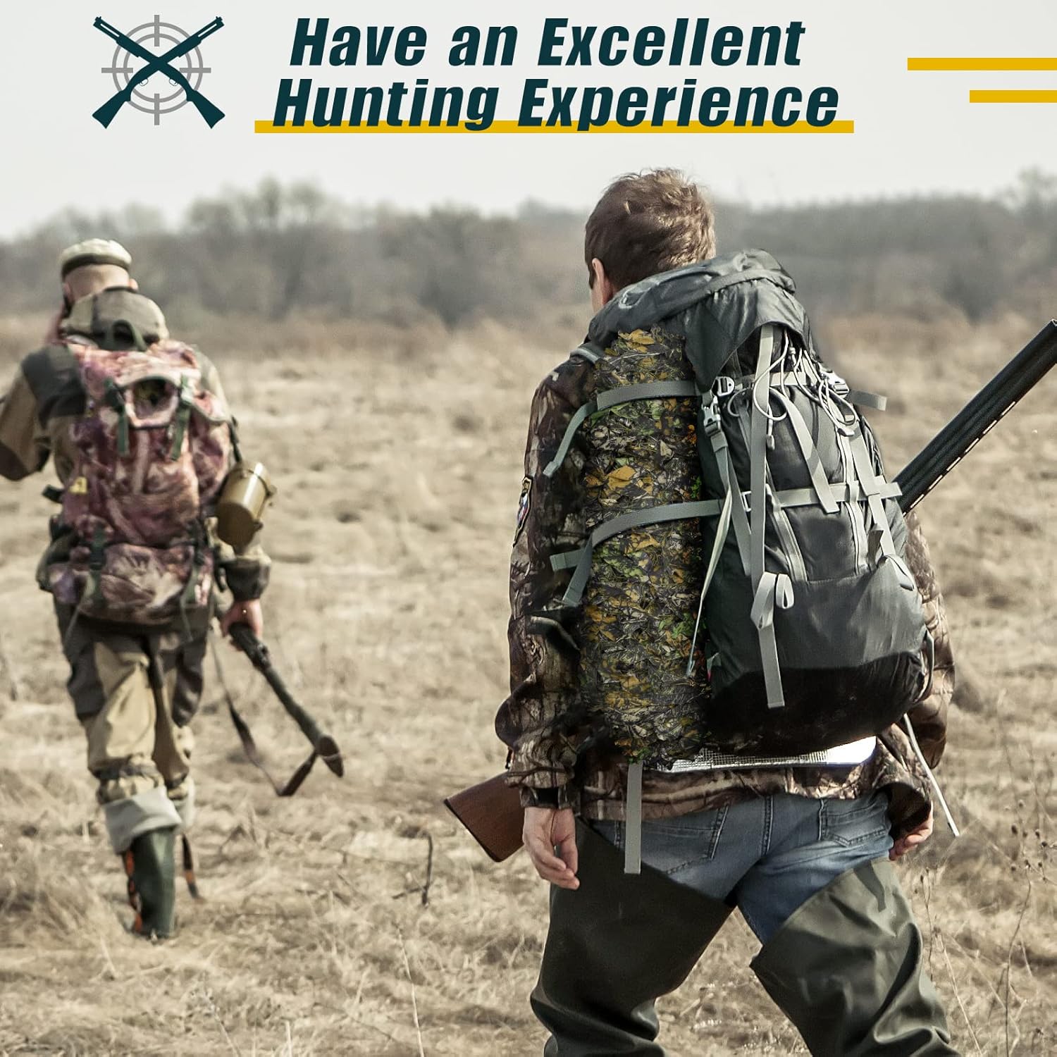 iunio Camo Netting, Camouflage Net, Bulk Roll, Mesh, Cover, Blind for Hunting, Decoration, Sun Shade, Party, Camping, Outdoor