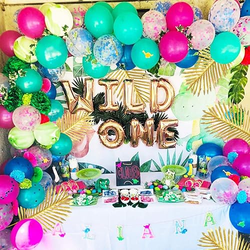 Miniatura 4 de 6 piezas de plantas de palma artificiales hojas de imitación plantas artificiales falsas tropicales grandes para arreglos del hogar jungla fiesta de