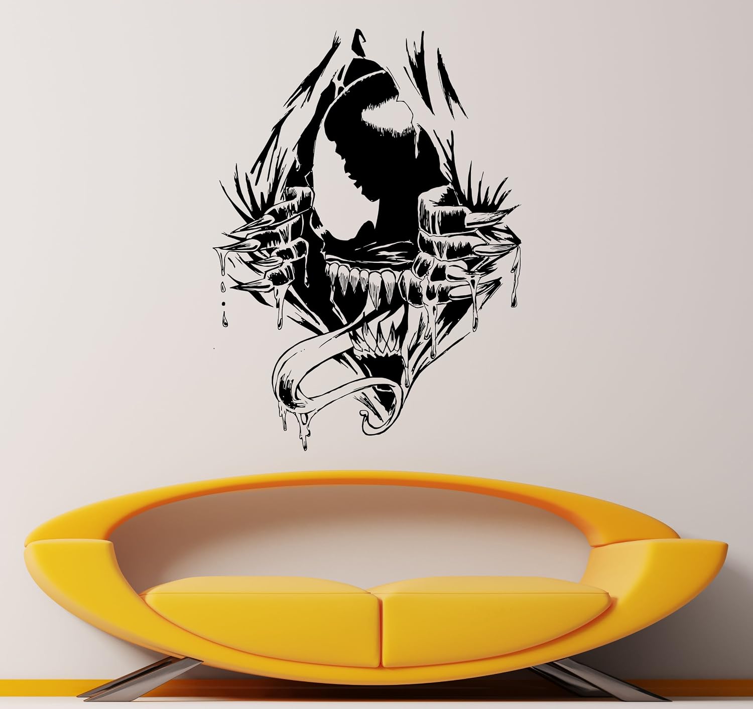 Venom Supervillain Wall Decal Venom Symbiote Vinyl Sticker Antihero Comics Books Hero Interior Home Decor (20vn)