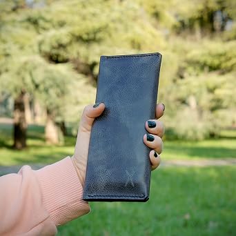 Gerçek Deri Telefon Cüzdanı, iphone cüzdanı, samsung galaxy cüzdanı, xiaomi telefon kılıfı, hakiki deri telefon kılıfı, kartlık ve para bölmeli (Antrasit - Gri)
