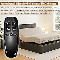 Vista 2 de Uetmulik Reemplazo de control remoto Richmat HJH13D de cama ajustable dedicada