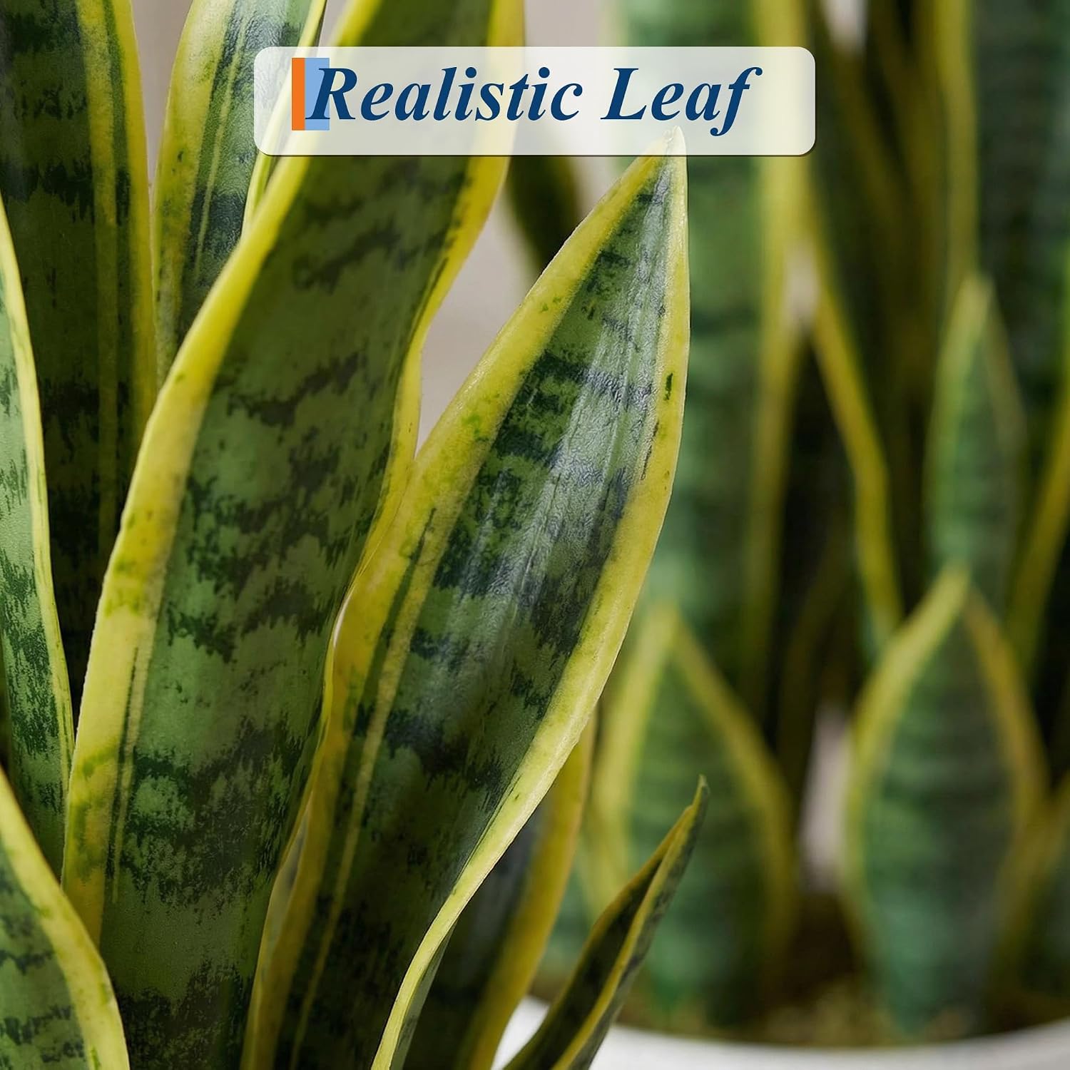 3FT Tall Fake Snake Plant in Pot, Large Potted Artificial Sansevieria Mother in Law Tongue Plant, for Living Room Hallway Entryway