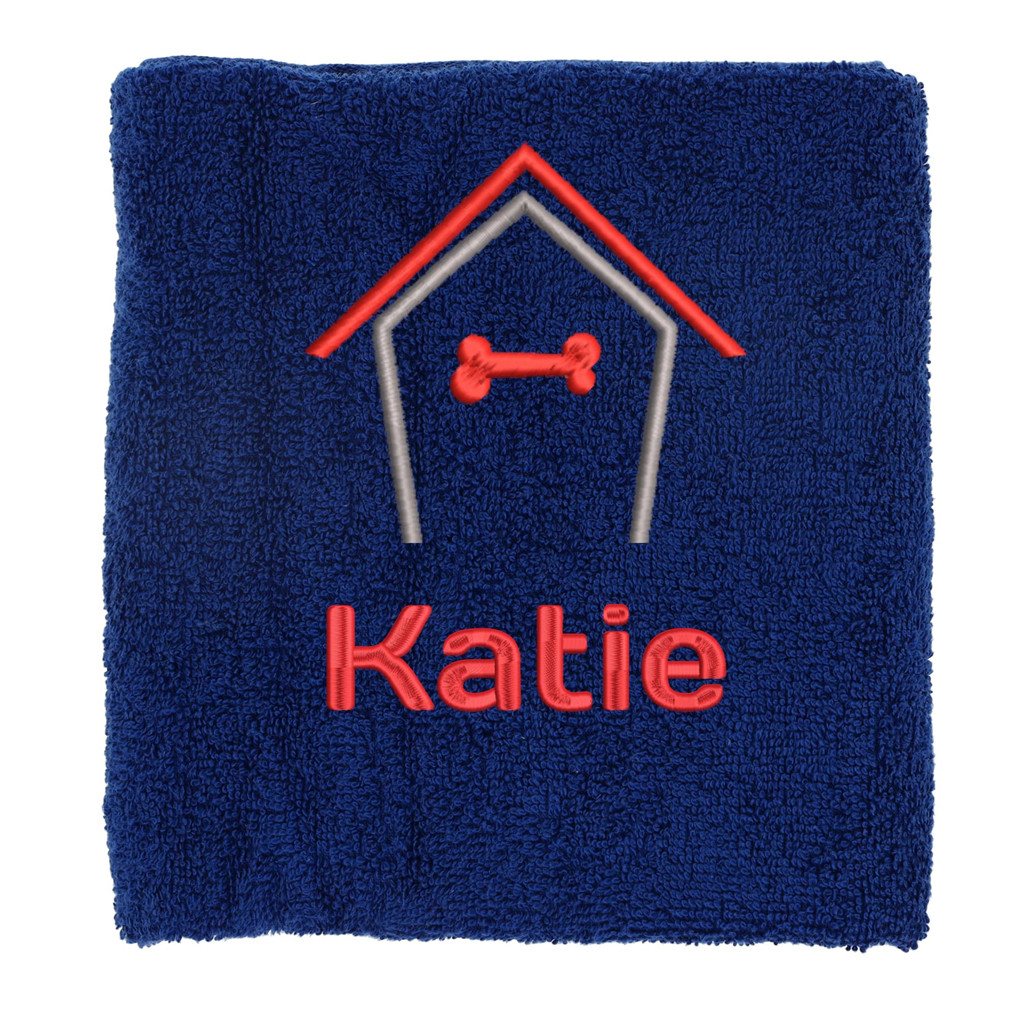 Always Looking Good Embroidered Personalised Dog Towel Super Absorbent Drying Dog Towel New Puppy Gifts Pet Presents… (Medium, Navy) — image 1