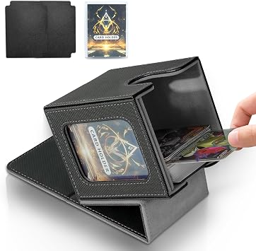 Card Deck Box for MTG Commander, Deck Case Holds 100 Double-Sleeved Cards
