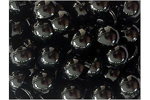 Pure Black Shank Buttons Safety Eyes for Bear Doll Toy Box of 50