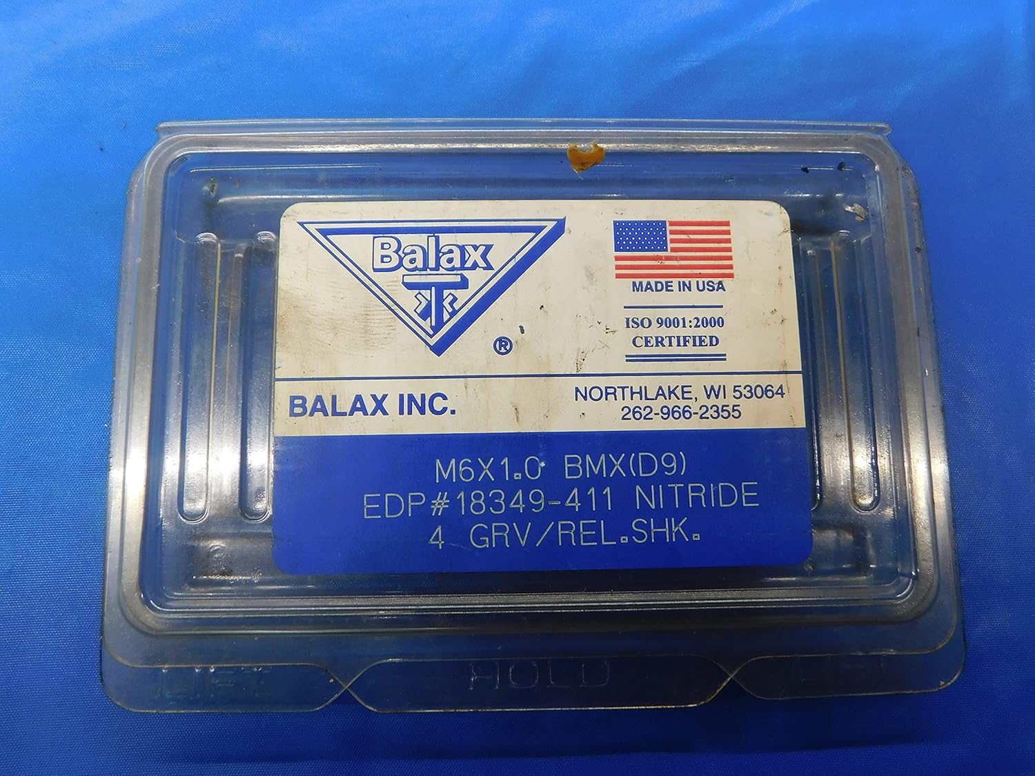 11 PCS New BALAX M6 X 1 BMX(D9) HSS Thread Forming TAP 4 Straight Flute 6 - FAX-MB6989