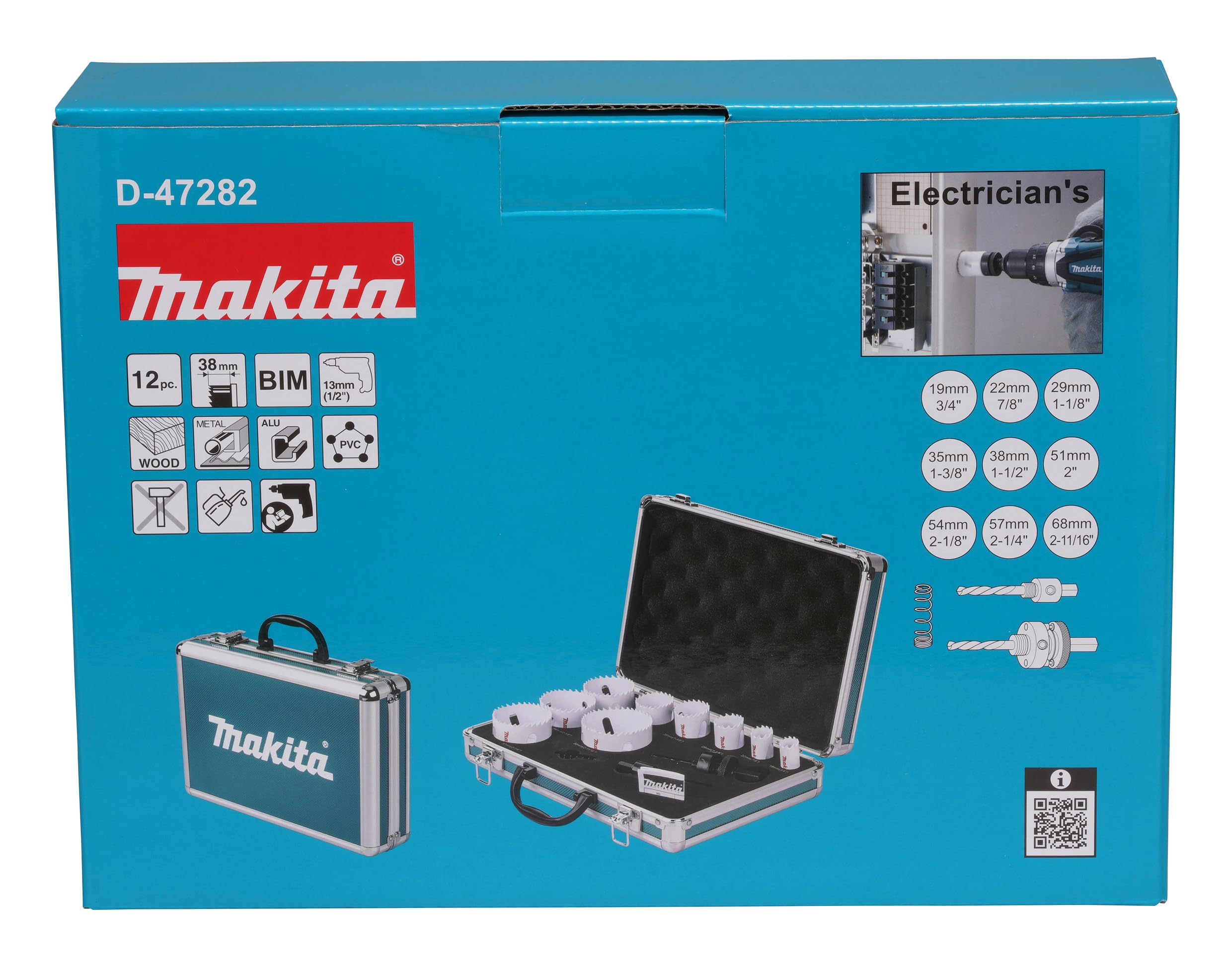 Makita D-47282 - Seghe da traforo, 12 pezzi