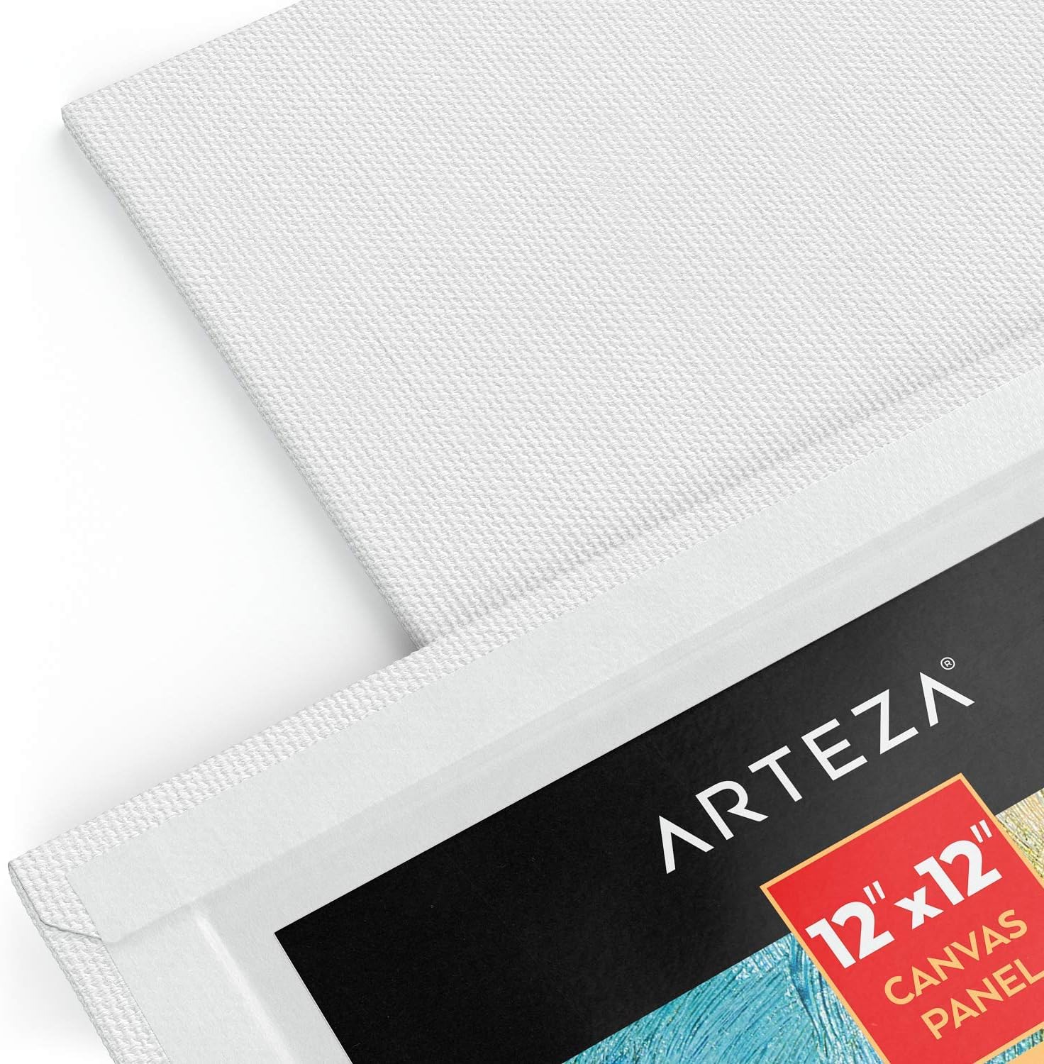Arteza Canvas Boards for Painting, Pack of 14, 12 x 12 Inches, Square Blank Canvas Panels, 100% Cotton, 8 oz Gesso-Primed, Art Supplies for Acrylic Pouring and Oil Painting: Home & Kitchen