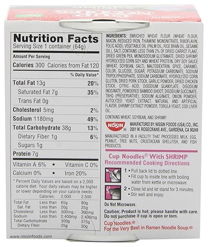 Miniatura 2 de Nissin Cup O'Noodles - Sopa de fideos ramen con camarones, 2.25 onzas (paquete de 12)
