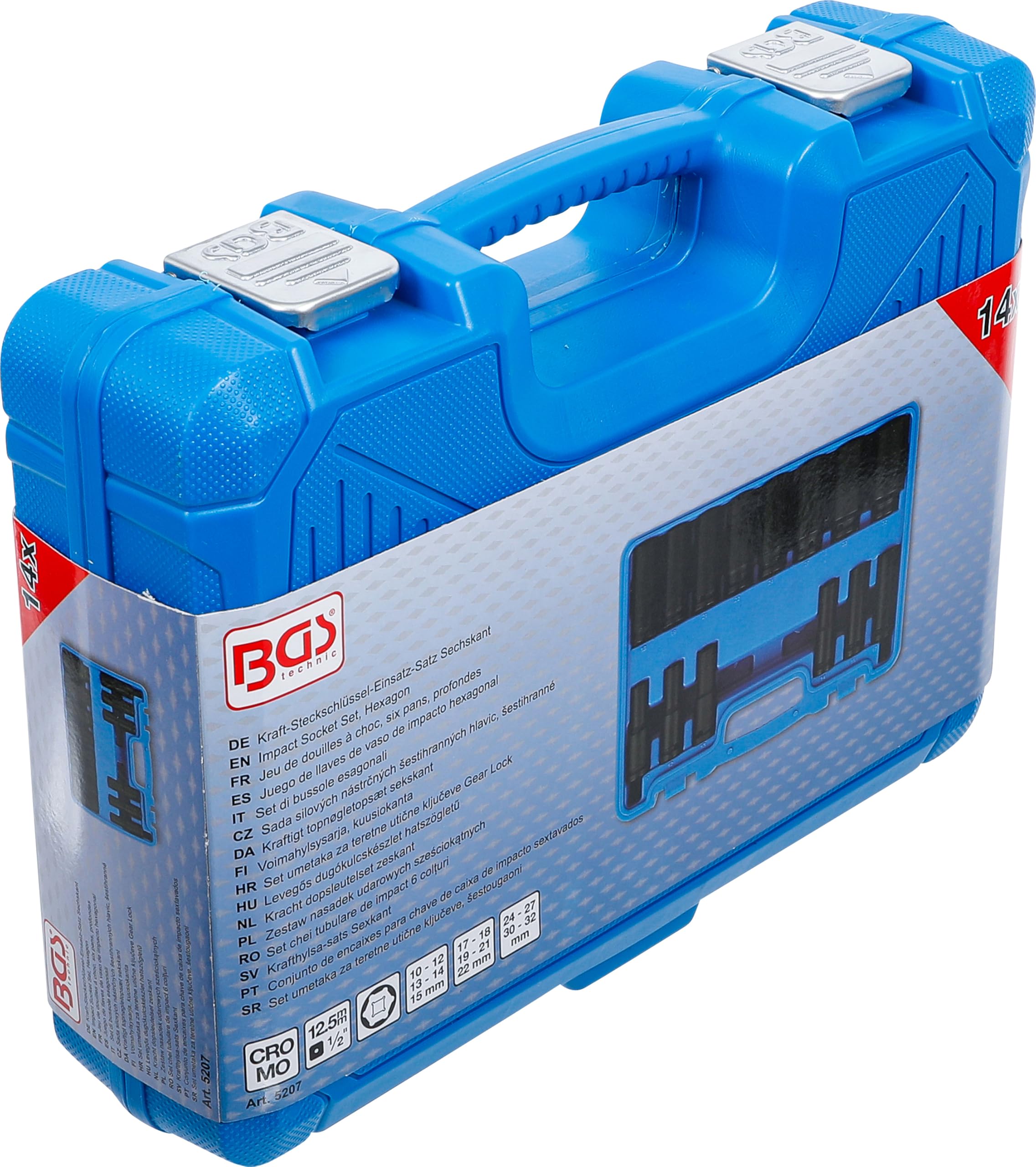 BGS 5207 | Impact Socket Set, Hexagon | 12.5 mm (1/2
