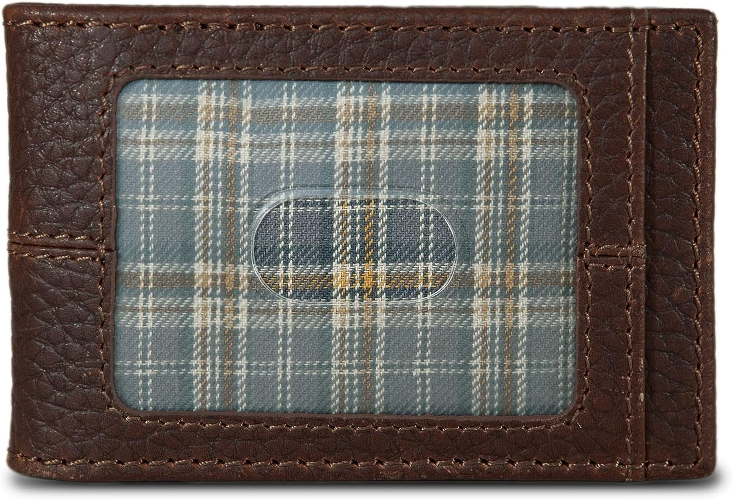 Eddie Bauer Men's Rugged Leather Bifold Wallet | Money Clip | RFID Protection | ID Window | Genuine Leather | EDC - Image 2