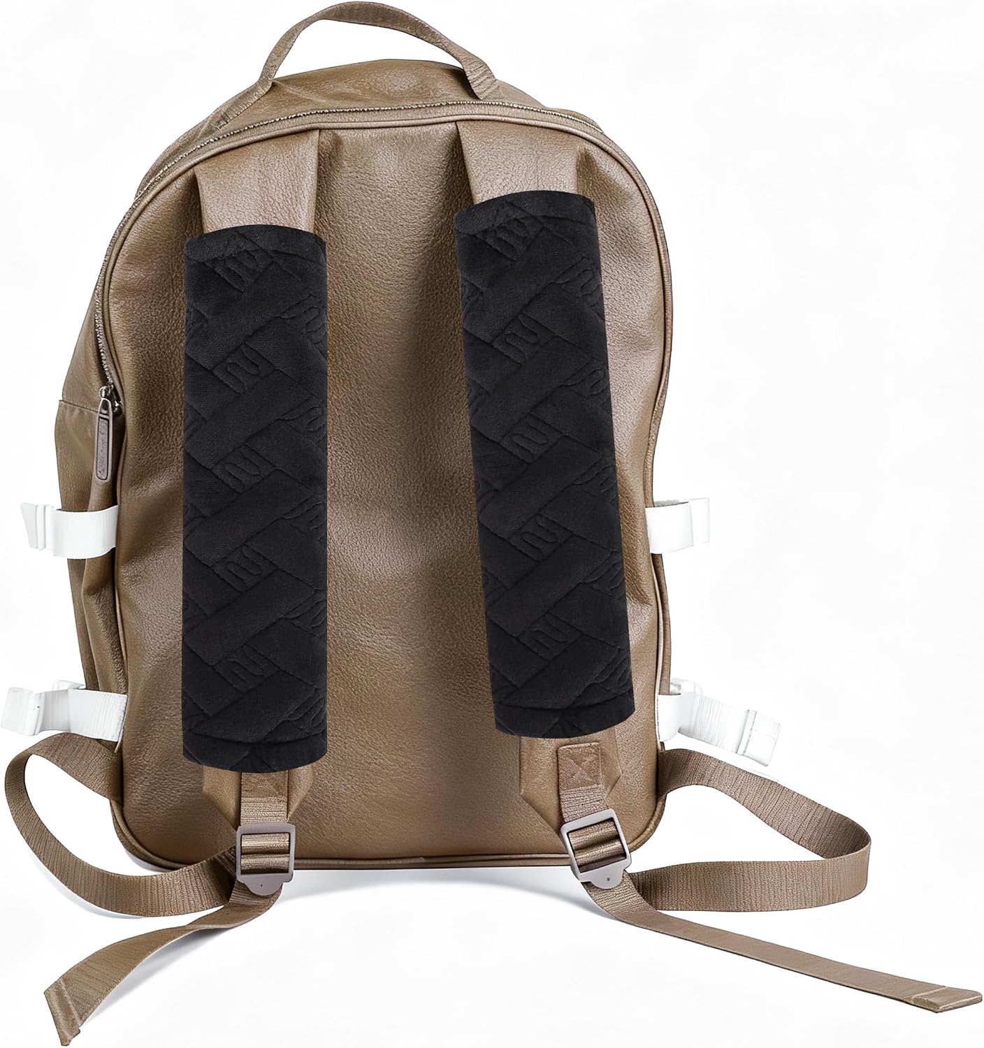Amooca 2-Pack Braid Pattern Seat Belt Covers Shoulder Pads for Car & Bag image 3