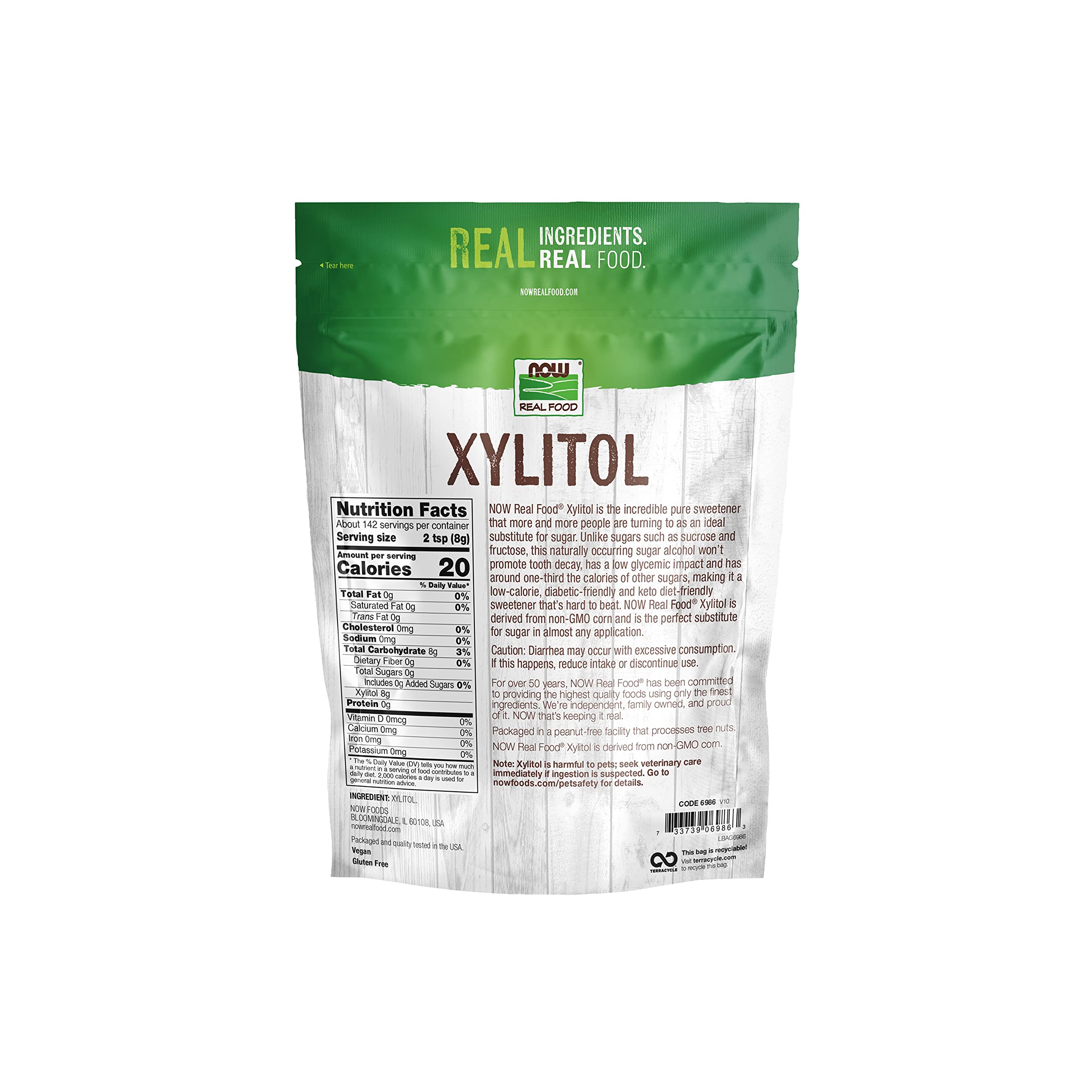 Buy NOW Foods, Xylitol, Pure with No Added Ingredients, KetoFriendly