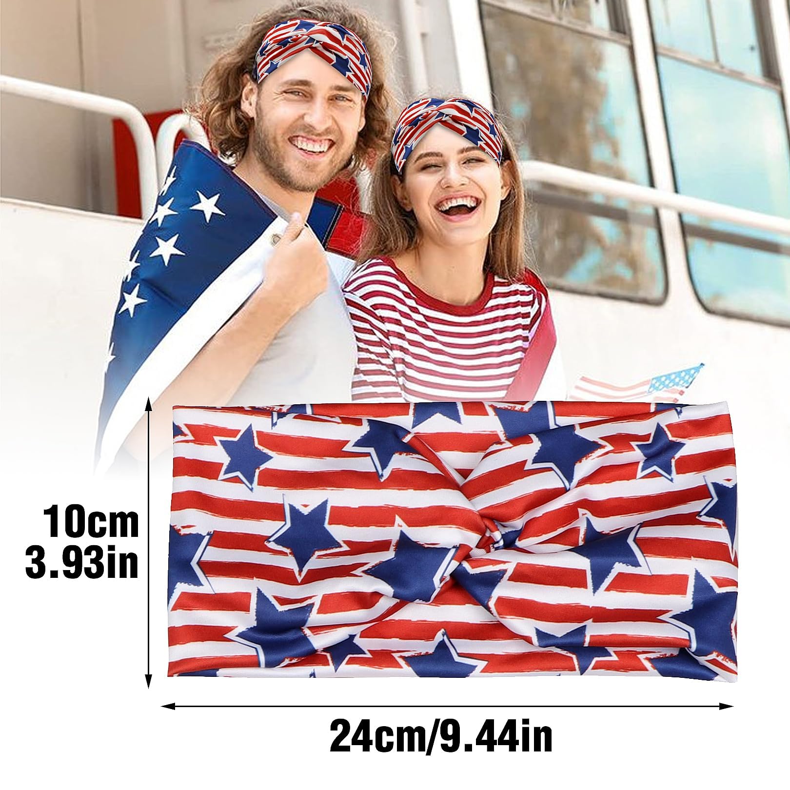 Amazon.co.jp: アメリカ国旗ヘアバンド - 1個 USA 星条旗 ファッション