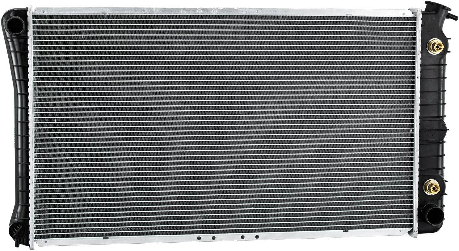 CU1202 Radiator Compatible with 1986-1999 Buick Electra LeSabre Park Avenue Riviera 3.8L V6 Gas & 88-99 Pontiac Bonneville & 1988-1999 Oldsmobile88 98 Toronado, Aluminium Core Cooling Radiator