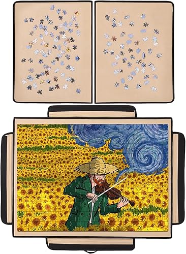 Tablero de rompecabezas con cajones para 1500 piezas, almacenamiento de rompecabezas para interiores y exteriores, tablero de rompecabezas con