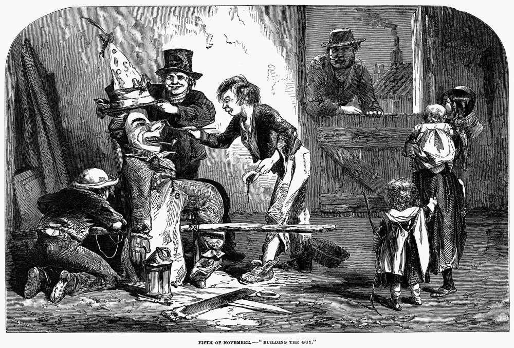 Amazon.com: Guy Fawkes Day 1853 NBuilding The Guy Building The