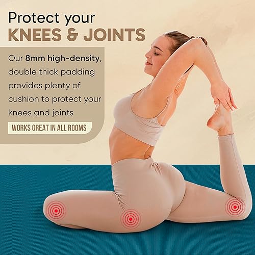 Miniatura 6 de Gorilla Mats Tapete de yoga grande de alta calidad, 0.236 x 0.157 x 0.315in, extra grueso y ultra cómodo, no tóxico, antideslizante, tapete de