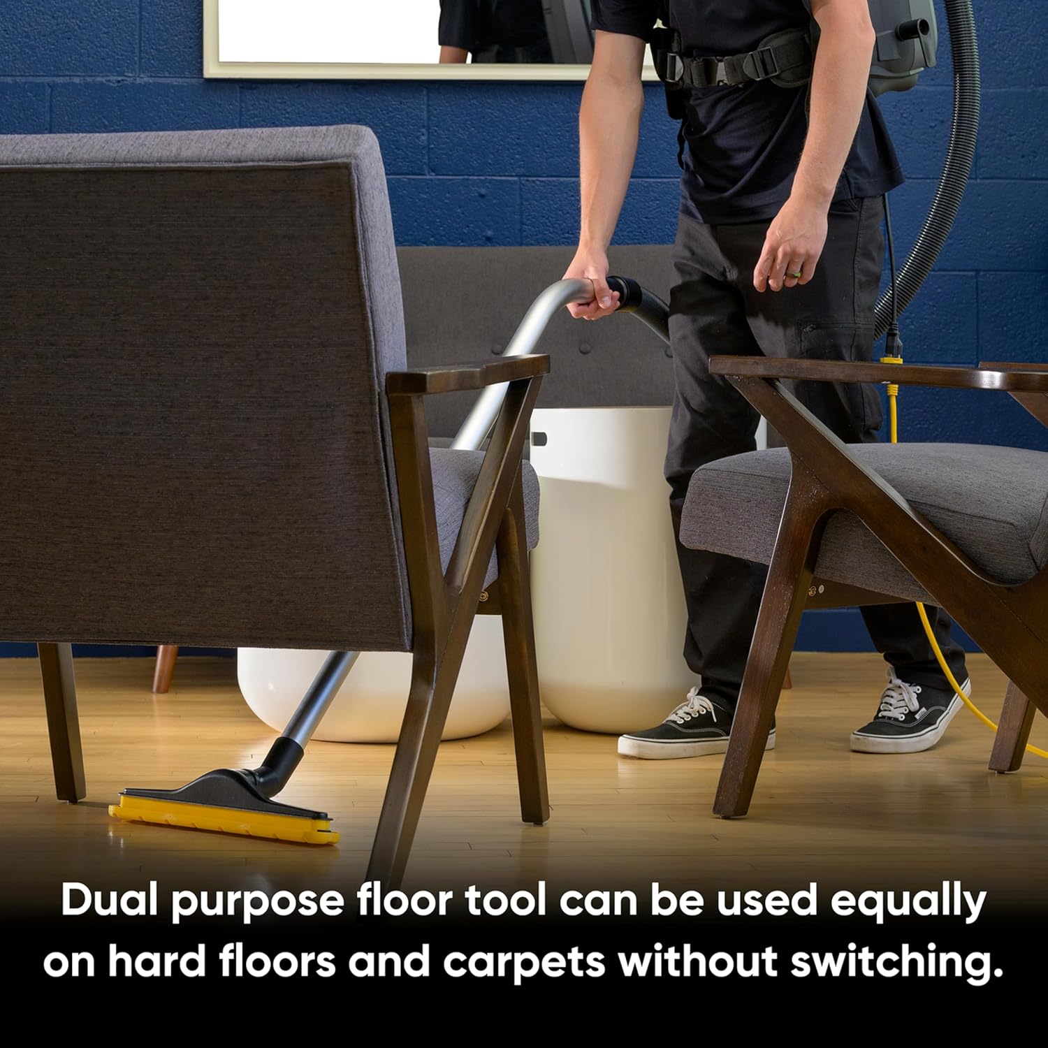 Prolux X8 Pro 10 lb Lightweight Commercial Backpack Vacuum – HEPA Filtration w/Sealed 8 Qt HEPA Bags, 120 CFM Commercial Suction, 50′ Cord, Loaded with Attachments