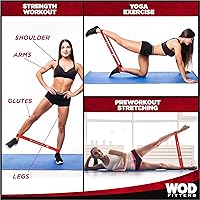 Vista 3 de WODFitters Juego de mini bandas – 5 bandas de resistencia para ejercicio – Bucles de ejercicio – Bandas flexibles de entrenamiento