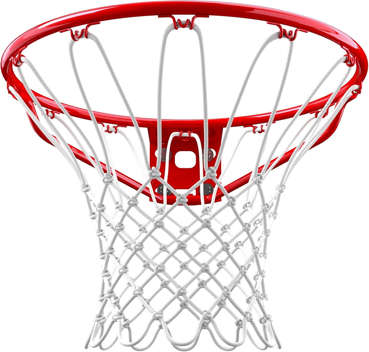 Spalding Regulation Size 18" Steel Basketball Rim with Net Included | Choose from Fixed or Breakaway | Replacement Rim for Indoor or Outdoor Hoop