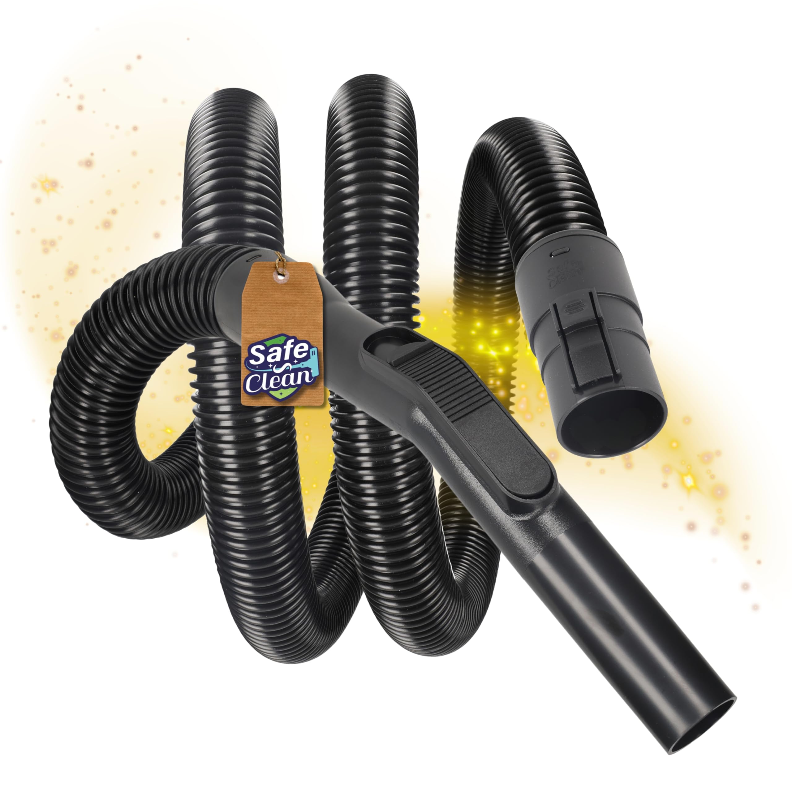 SAFE 'N CLEAN Saugschlauch 2-5m div. Längen für Kärcher Aschesauger AD2 AD3 AD4, Staubsaugerschlauch, Ersatzeil für Kaminsauger alternativ zu original 4.440-046.3 - 3m
