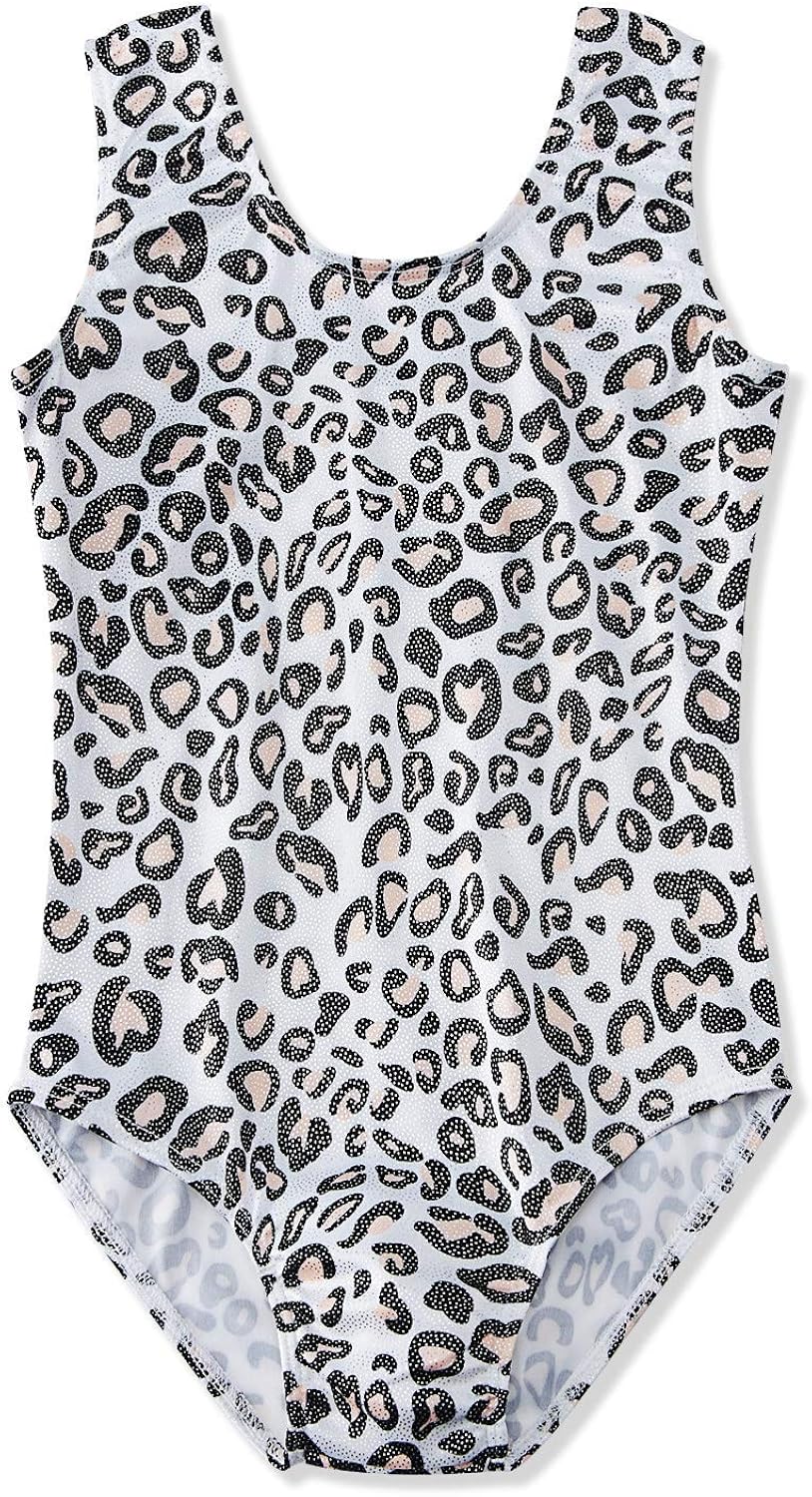 AIDEAONE Gymnastics Leotards for Girls Sparkle Dance Unitards One Piece Athletic Clothes Activewear 3-8 Years