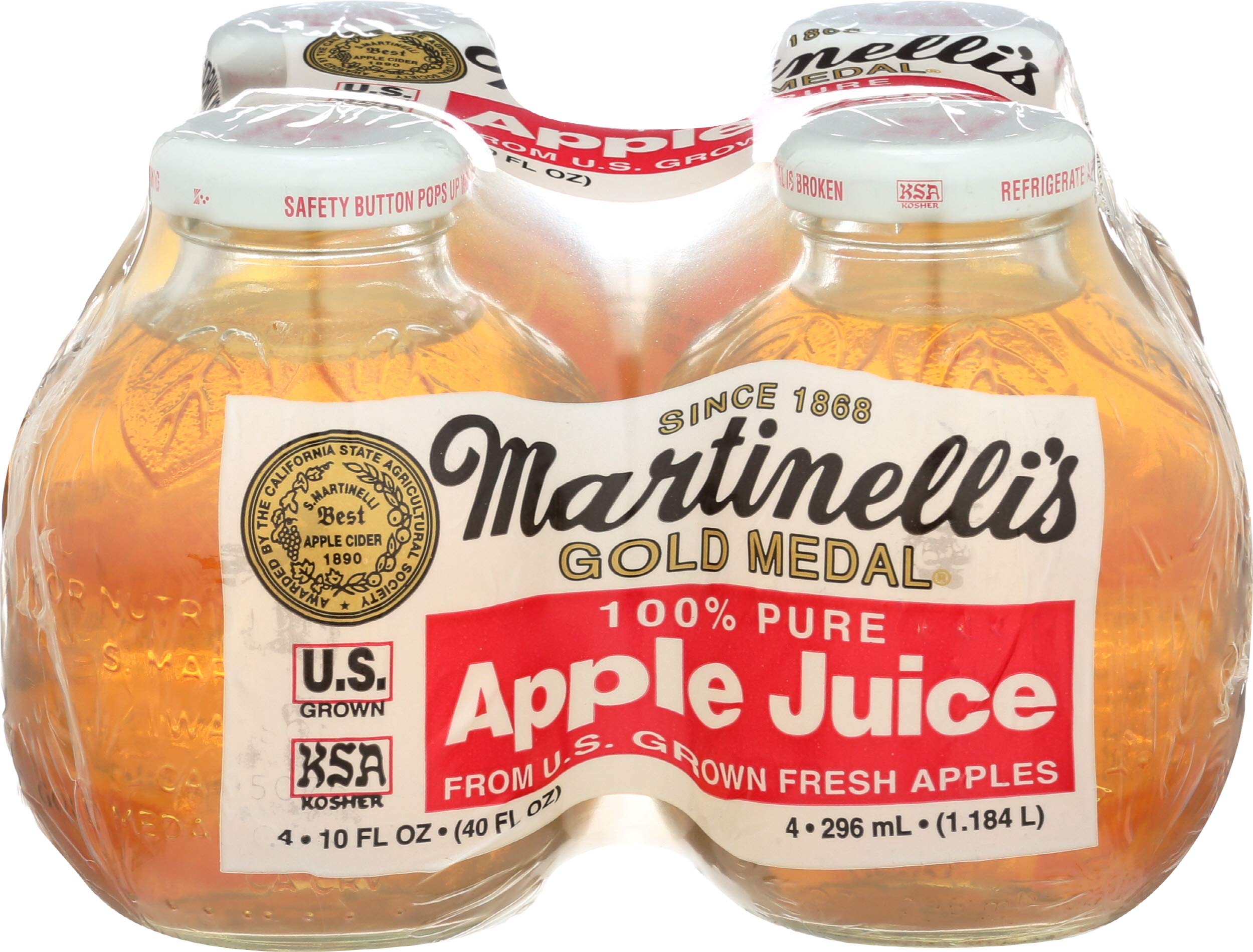Martinelli's Apple Juice, 10 oz, 4 pk