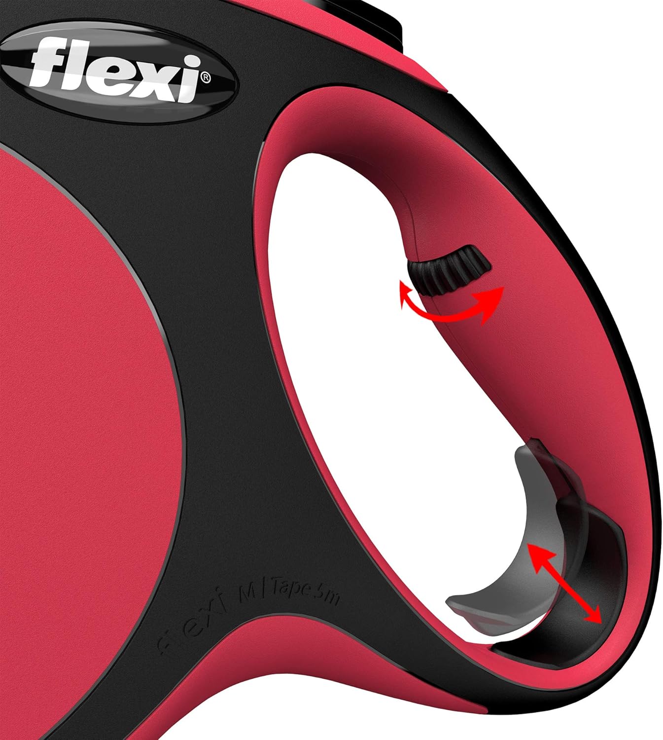Automatic Leash Flexi New Comfort M Cable 5 M Red