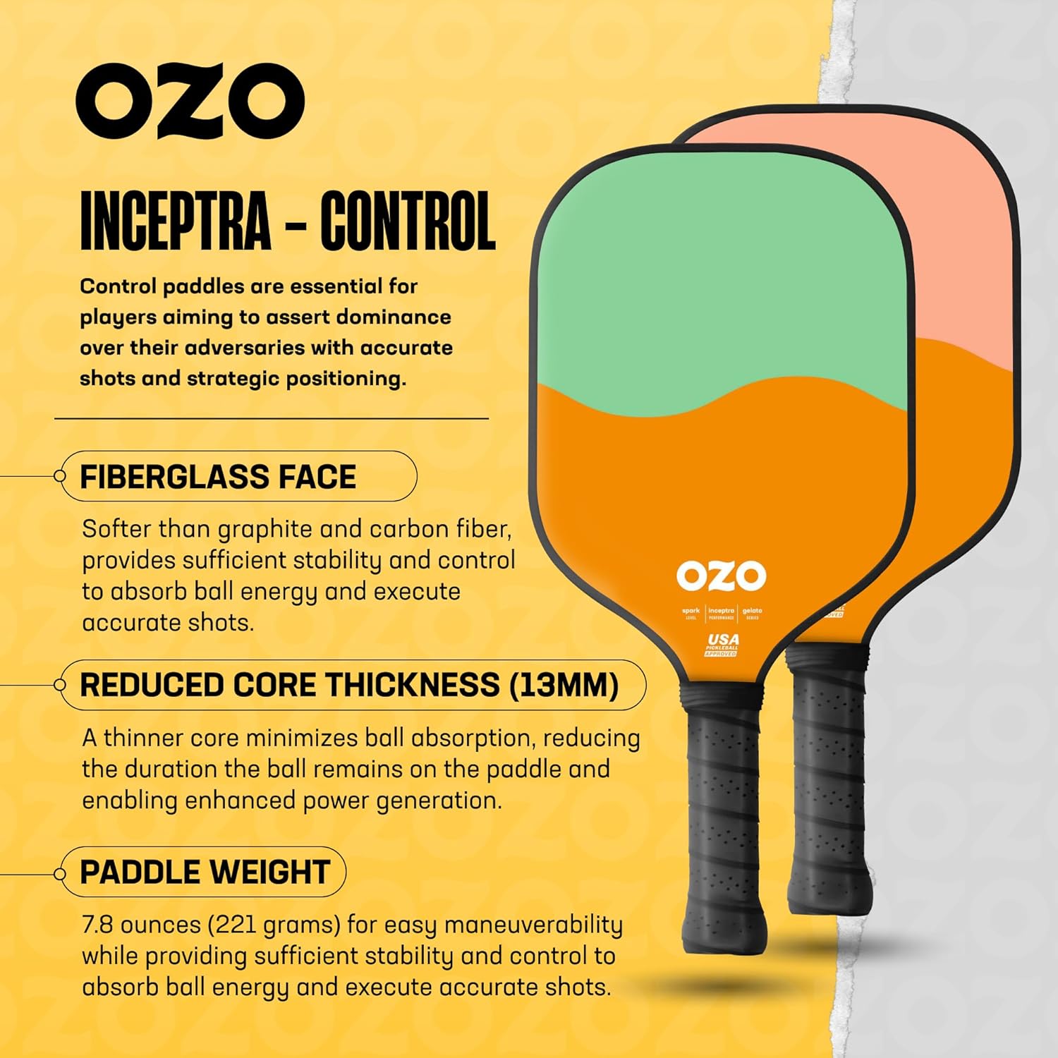 OZO Pickleball Sets of 2 Paddles