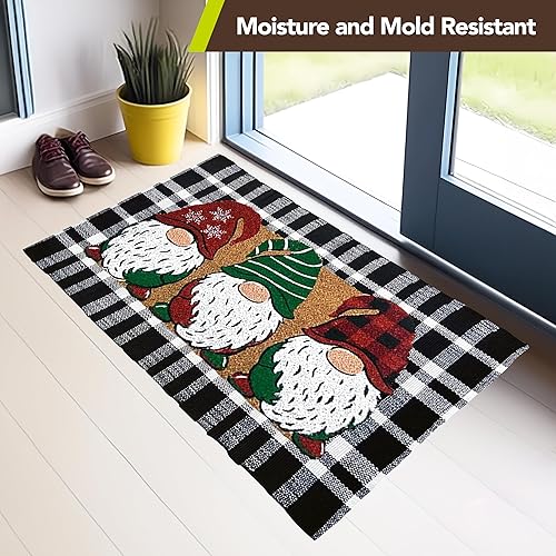 Miniatura 6 de Briarwood Lane Felpudo navideño de fibra natural de gnomos navideños