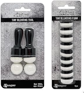 Tim Holtz Distress Tiny Blending Tool and Additional Foams Bundle Ranger Ink January 2024 Release