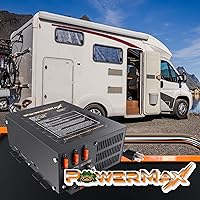 Vista 5 de PowerMax Cargador convertidor RV PM4-75A Fuente de alimentación de 75 amperios 12 V CC 110 V CA a 12 V CC Cargador de batería inteligente de 4