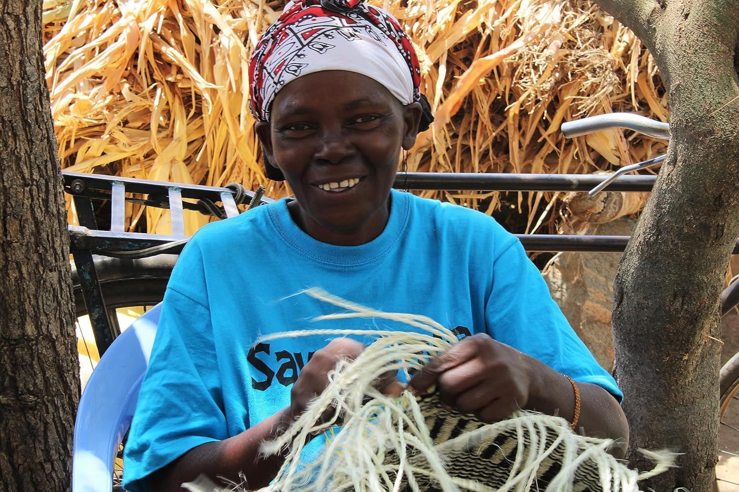 SAWA SAWA Citrus Large Handmade Sisal Vegan Basket Tote, Lightweight Market Basket Strap Handles, Large Straw Purse Suitable for Travel, Holiday Tote Bag, Handmade Summer Tote Handbag for Women - Image 8