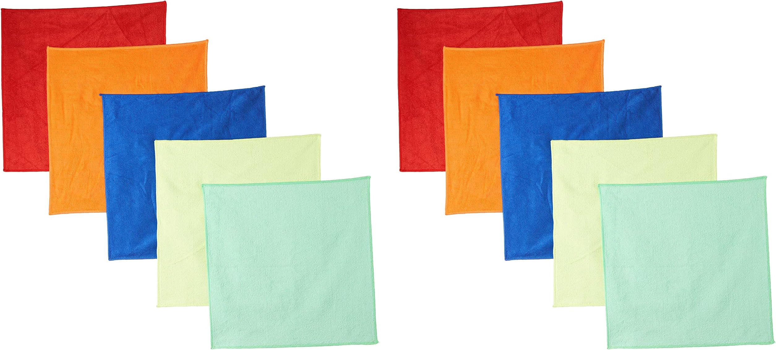 Microfiber Multi Purposes Towels, Multi-Color, Pack of 5