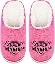 Merclix Ciabatte Donna Invernali da Casa Regalo per Nonna/Mamma Compleanno Pantofole Peluche Calde Natale Festa dei Nonni Festa della Mamma