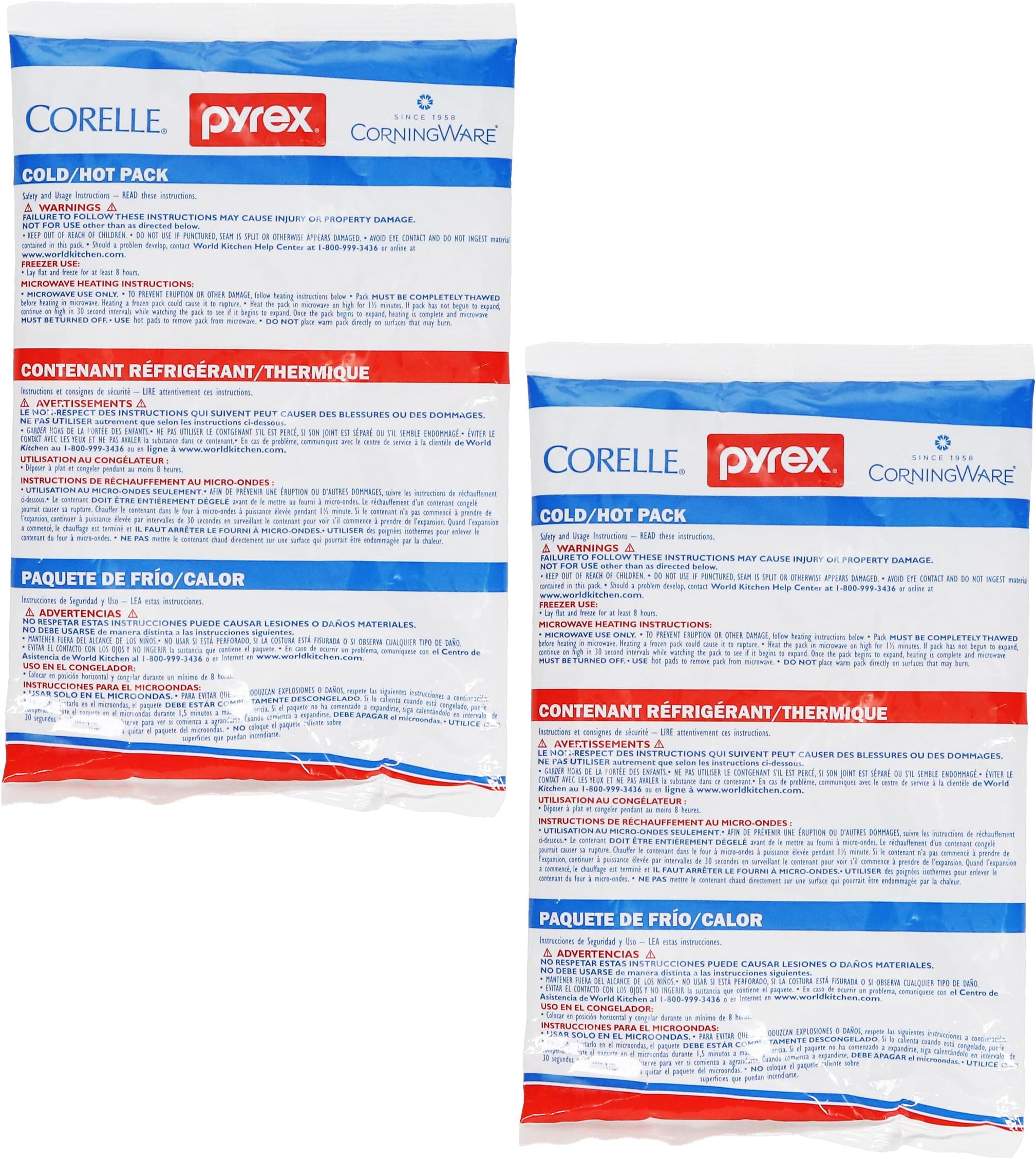 Portable Large Cold/Hot Pack (2-Pack) - Made in The USA