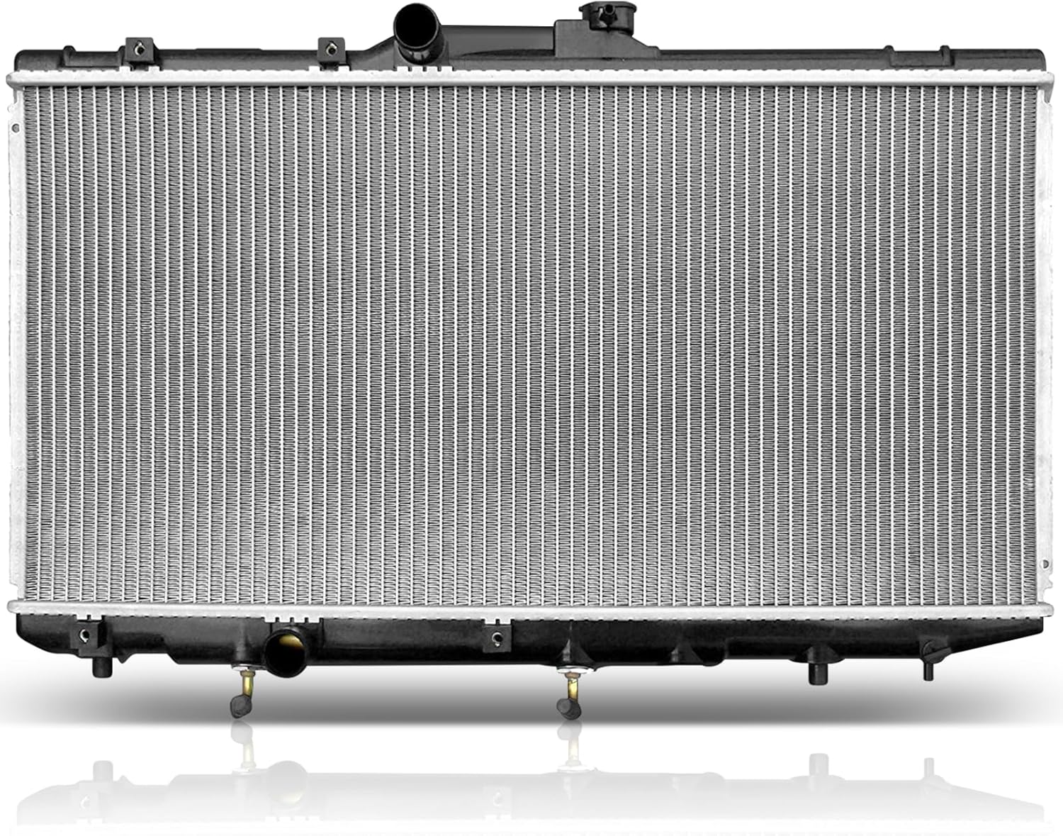 SCITOO Engine Coolant Radiator Assembly for Geo Prizm & for Toyota Corolla 1993-1997, L4 1.8L 1.6L, Replace 1409