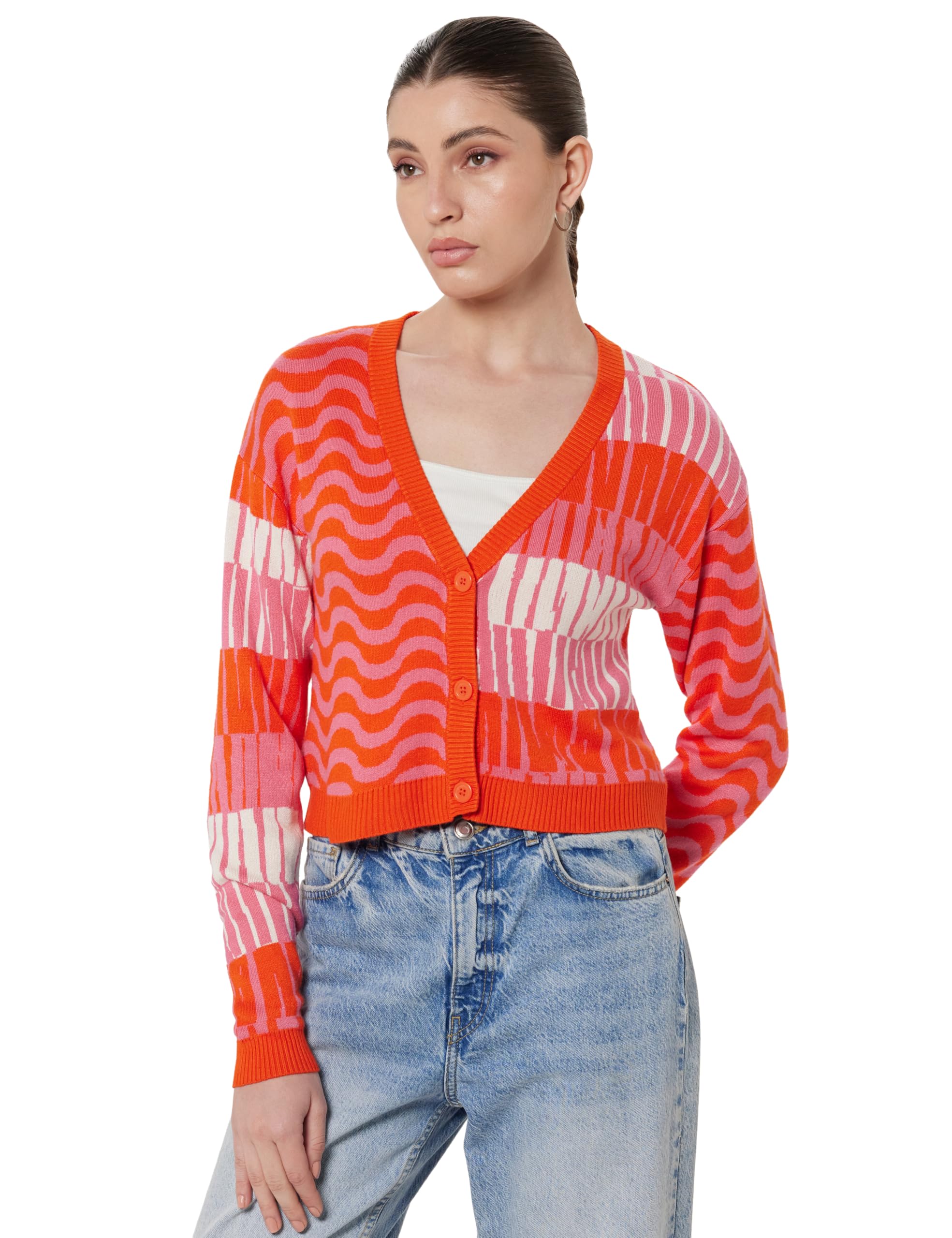 vero moda Viscose Blend Women's Cardigan V-Neck Sweater-picture-21
