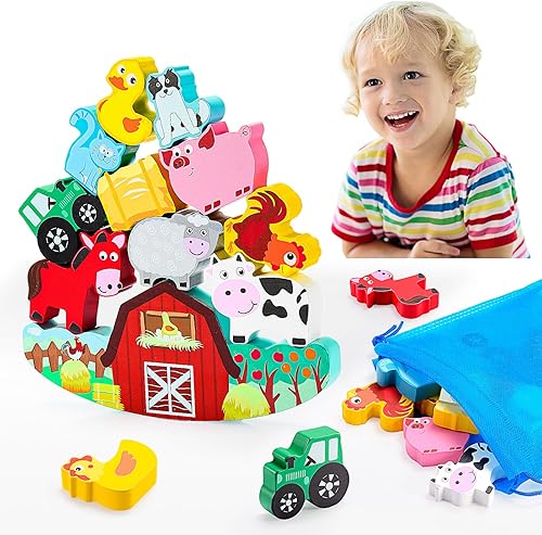 Miniatura 9 de IPOURUP Juguetes de dinosaurio para niños de 3 a 5 años juguetes Montessori apilables de madera para niños de 3 a 7 años, juego de competencia de