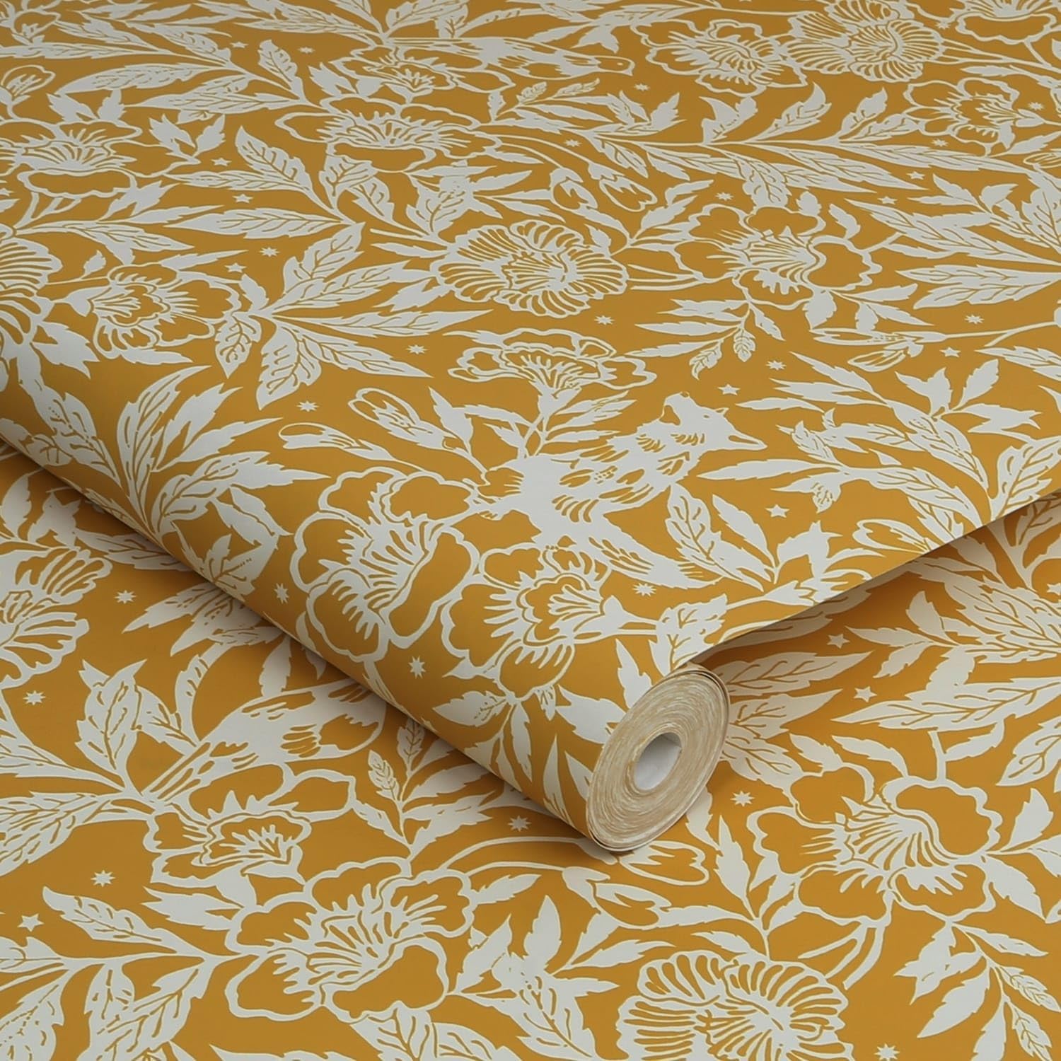 Joules Twilight Ditsy Antique Gold Wallpaper