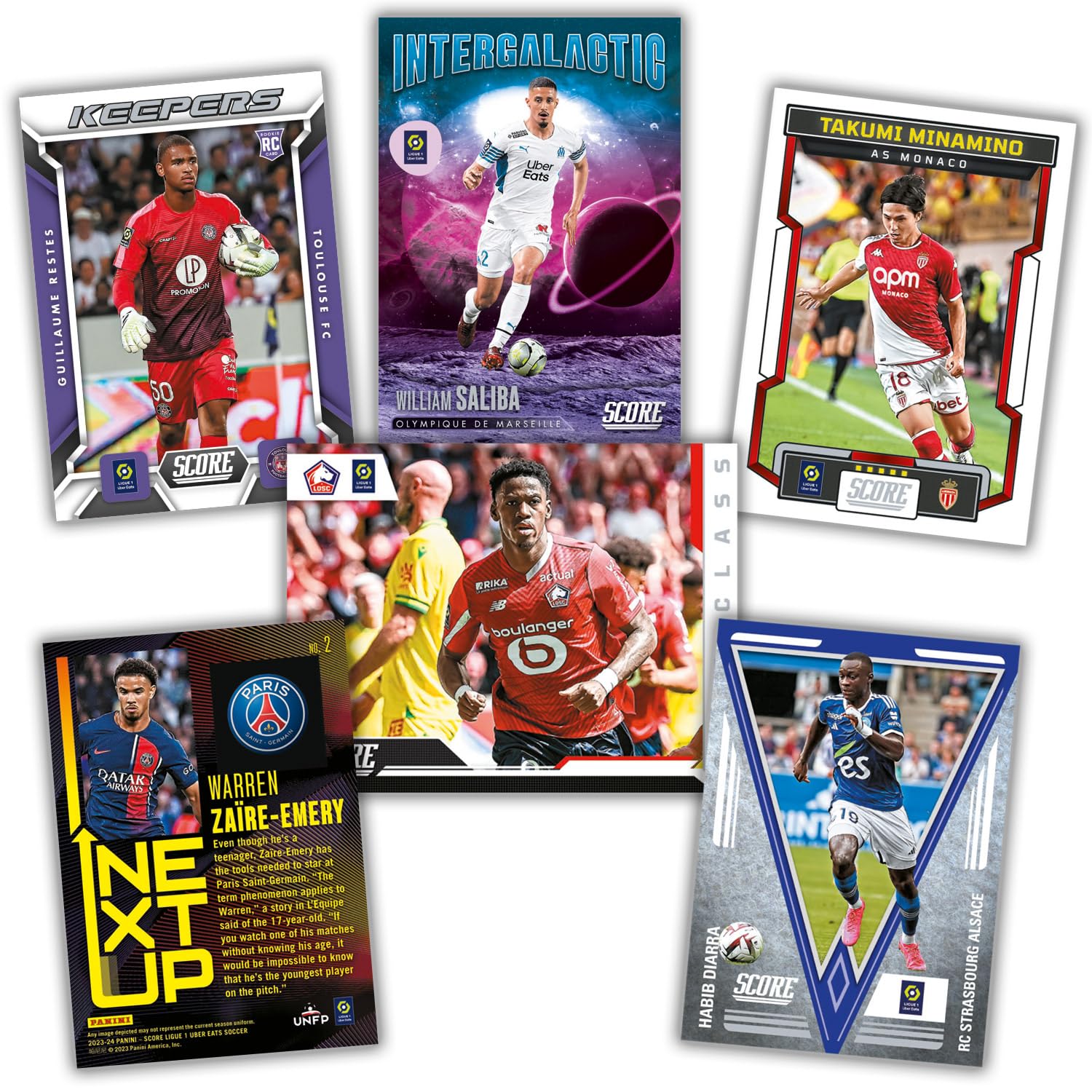 Panini SC Score Trading Cards Ligue 1 2023-2024 Pudełko 12 opakowań tłuszczu, 201630BOX12FP, karton
